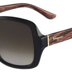 Salvatore Ferragamo SF715S 24569 009 BLACK/ANTIQUE WOOD