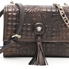 Versace Nappa Shoulder Bag With Vanitas Pattern OTTANIO/ORO CHIARO