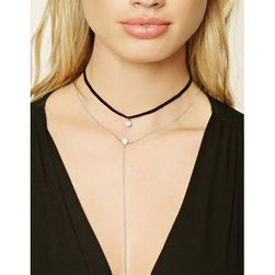 Bijuterii Femei Forever21 Rhinestone Choker Set Blacksilver