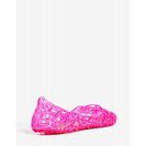 Incaltaminte Femei CheapChic All That Glitters Flat Neon Pink