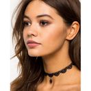 Bijuterii Femei CheapChic Lace And Drop Choker Black