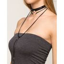 Bijuterii Femei CheapChic Rs Choker And V Wrap 2pc Choker Set Black