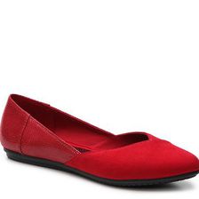 Incaltaminte Femei Kelly Katie Zoe Suede Ballet Flat Red