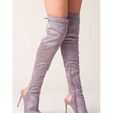 Incaltaminte Femei CheapChic Tall Drink Heel Gray