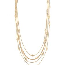 Bijuterii Femei Forever21 Leaf Charm Layered Necklace Gold
