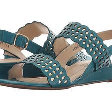 Incaltaminte Femei Walking Cradles Jolie Summer Teal KidGold Metallic