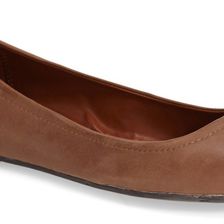 MIA Bea Leather Flat CHESTNUT LEATHER