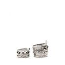 Bijuterii Femei Forever21 Rhinestone Ring Set Silverclear