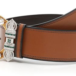 Miu Miu Jewels Belt BRANDY