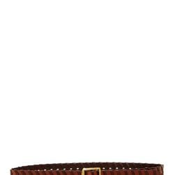 Accesorii Femei Fashion Focus 1125 Continuous Leather Laced Belt BROWN-GOLD