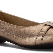Clarks Blanche West Gold Metallic Leather