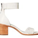 Incaltaminte Femei Frye Brielle Back Zip Sandal White Soft Vintage Leather