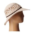 Accesorii Femei San Diego Hat Company KNH8004 Knit Crochet Sunbrim w Suede Braided Trim Blush