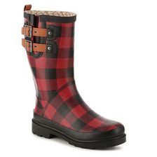 Incaltaminte Femei Chooka Beautiful Buffalo Rain Boot RedBlack