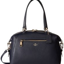 COACH Pebbled Large Prairie Satchel LI/Navy