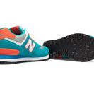 Incaltaminte Femei New Balance 574 New Balance Blue Atoll with Orange Grey