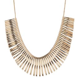 Natasha Accessories Fringe Collar Necklace GOLD