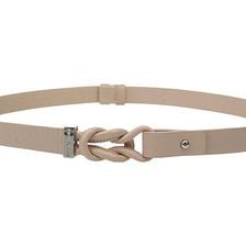 Accesorii Femei MICHAEL Michael Kors 20mm Veg Leather Belt with Knotted Front and Collar Stud Closure Pale Pink