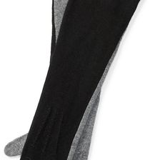 Ralph Lauren Wool-Blend Long Tech Gloves Black/Grey Heather