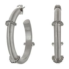 Karen Kane Wonderland Hoop Earrings Silver