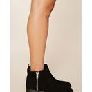 Incaltaminte Femei Forever21 Zippered Ankle Boots Black