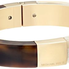 Michael Kors Color Block Hinge Bracelet Gold/Tortoise/Horn