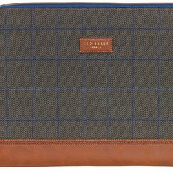 Ted Baker Tweed Laptop Sleeve Green