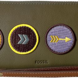 Fossil Emma Large Zip Clutch RFID Canteen 1