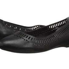 Incaltaminte Femei Rockport Total Motion 20mm Lazer Cutout Ballet Black Dist Goat