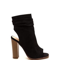 Incaltaminte Femei CheapChic Heel Me Slouchy Cut-out Booties Black