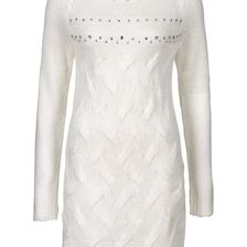 Rochie tricotată cu strass-uri 