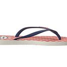 Incaltaminte Femei Havaianas Slim Retro Flip Flops WhiteBlue