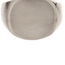 14th & Union Brushed Oval Signet Ring SILVER