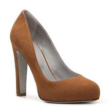 Incaltaminte Femei Sergio Rossi Nubuck Leather Pump Tan
