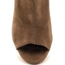 Incaltaminte Femei CheapChic Let It Be Chunky Peep-toe Booties Taupe