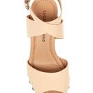 Incaltaminte Femei Lucky Brand Nessah Embossed Leather Platform Sandal LTBEIGE 03