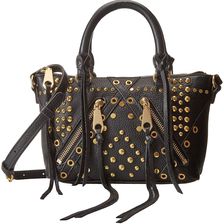 Rebecca Minkoff Micro Moto Satchel with Studs Black
