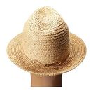 Accesorii Femei San Diego Hat Company RHF6117 Fedora Hat with Turquoise Trim Natural