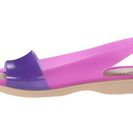 Incaltaminte Femei Crocs Color Block Translucent Slingback Flat Vibrant VioletUltraviolet