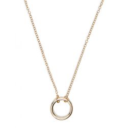 Bijuterii Femei Forever21 Circle Pendant Necklace Gold