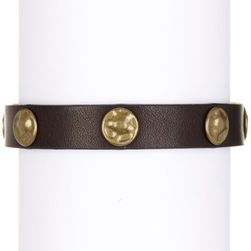 Frye Stud Wrap Cuff DARK BROWN