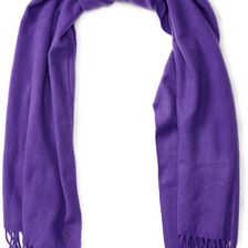Ralph Lauren Cashmere-Wool Scarf Montauk Purple