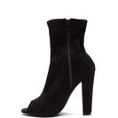 Incaltaminte Femei CheapChic Post Modern Peep-toe Booties Black