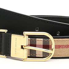 Burberry Ewell Belt HONEY TAN/BLACK/RED