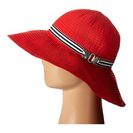Accesorii Femei LAUREN Ralph Lauren Poly Signature Grosgrain Sun Hat Deco CoralBlack White