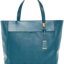 Tumi Nora Leather Trimmed Tote TEAL