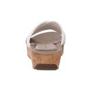 Incaltaminte Femei Rockport Land Boulevard Cross Slide Flatform Sandal White Stretch