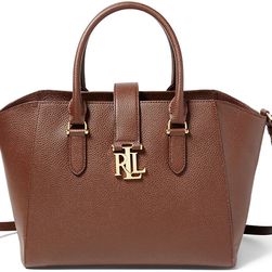 Ralph Lauren Carrington Leather Shopper Burnished Brown