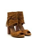 Incaltaminte Femei CheapChic Tassel Takeover Slouchy Faux Suede Heels Cognac