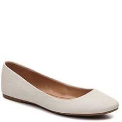 Incaltaminte Femei Mix No 6 Danzey Lizard Ballet Flat Ivory